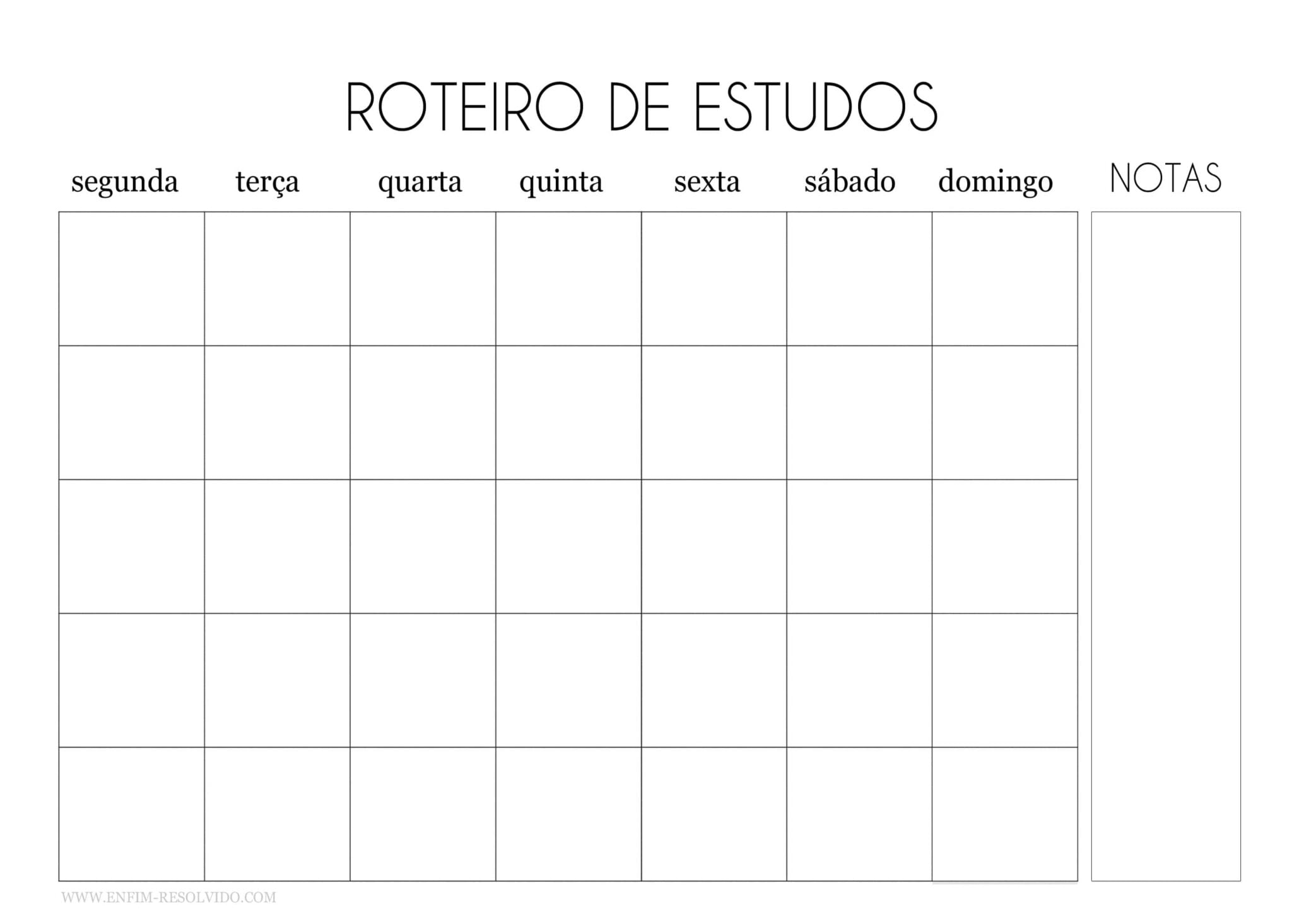 Como Criar Cronograma de Estudos para Concurso | Download