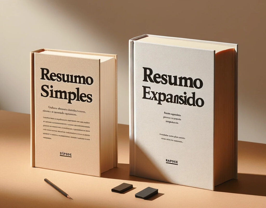 livro sobre Resumo Expandido e Resumo Simples
