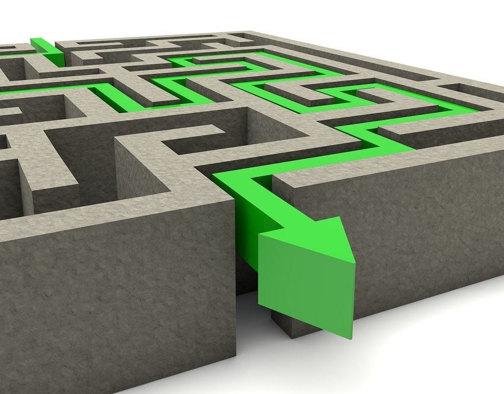 labirinto representando o