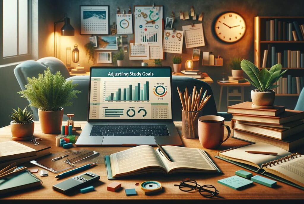 ajuste de metas de estudo