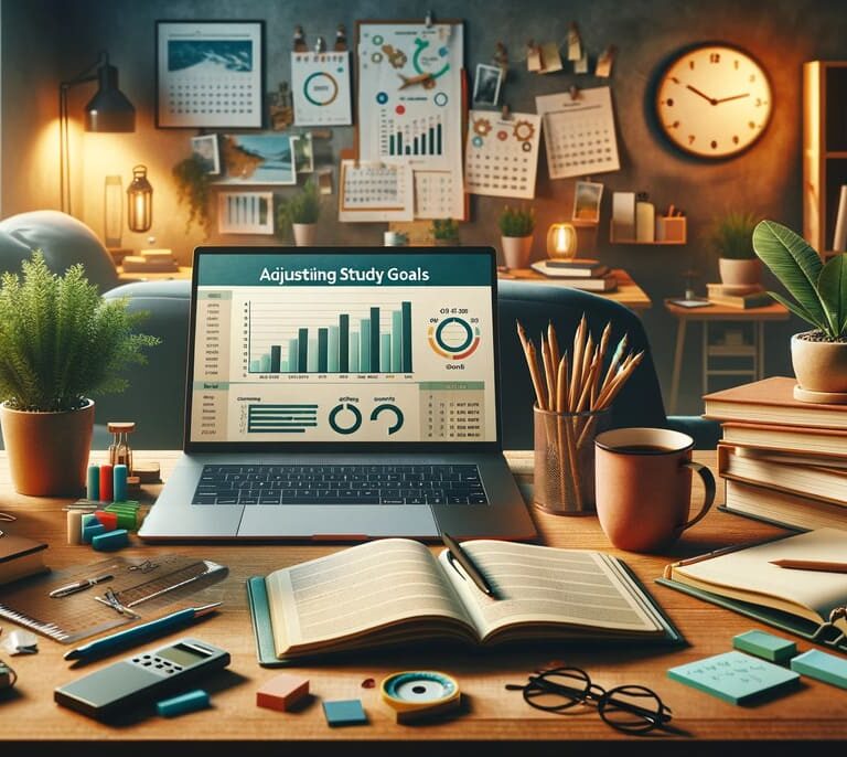 ajuste de metas de estudo