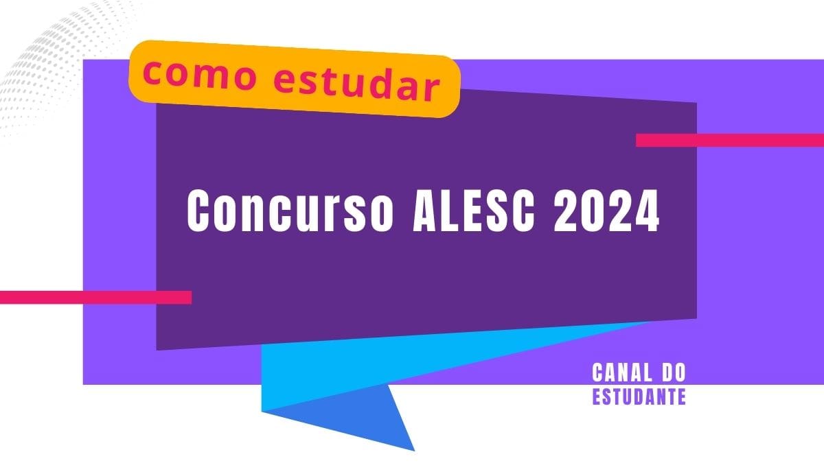 como estudar concurso alesc