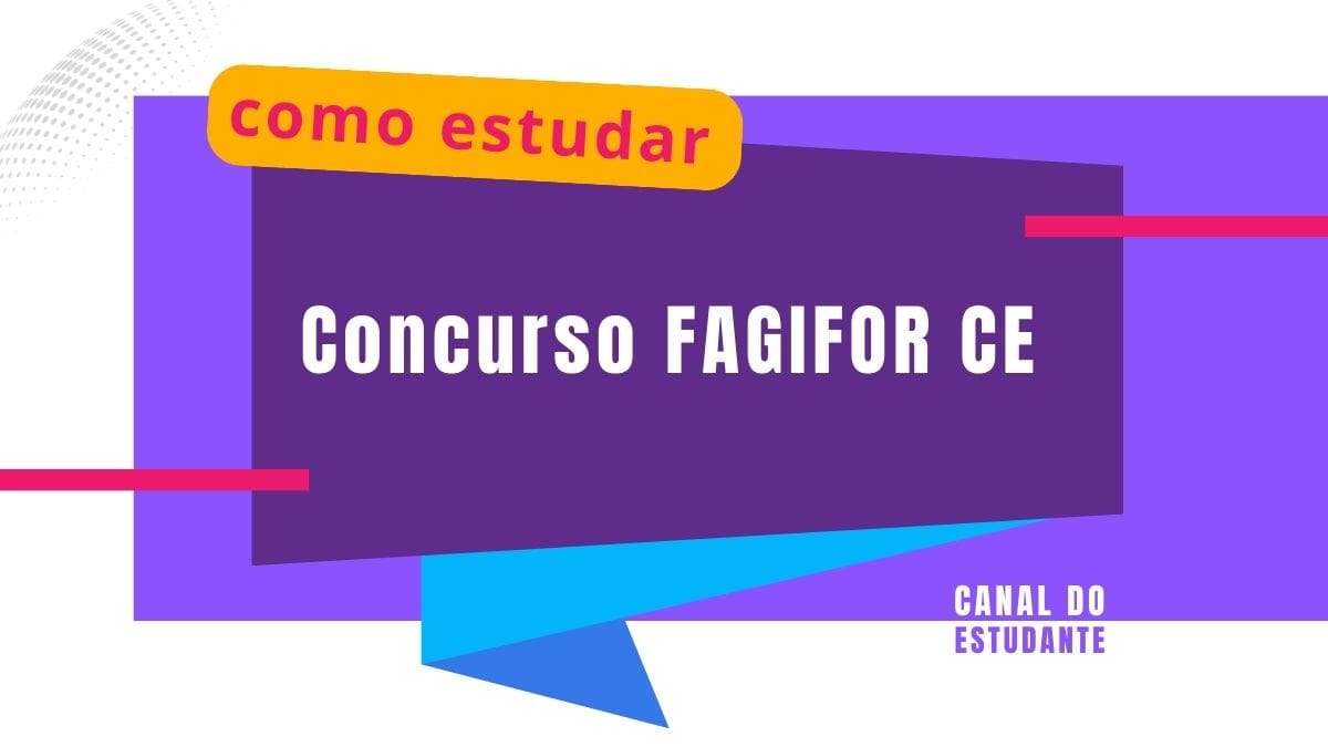 como estudar concurso fagifor ce