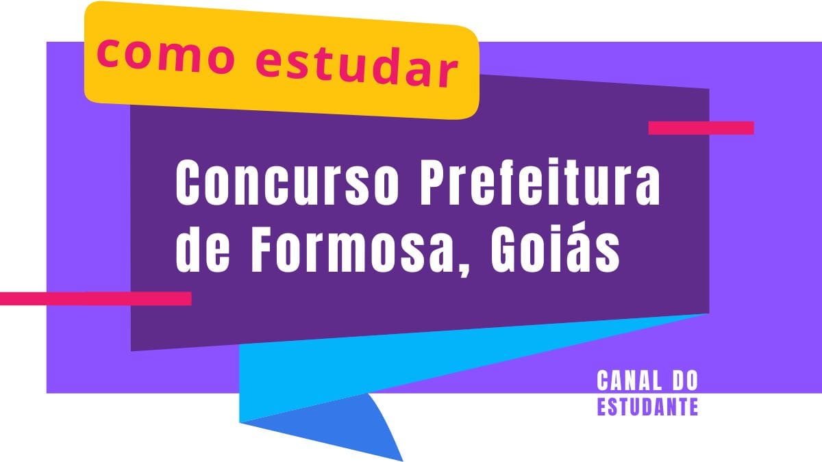 Como Estudar para o Concurso Formosa GO