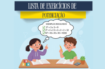 atividades de potenciação sexto ano