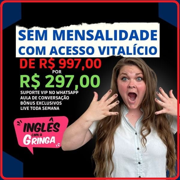 Curso Inglês com a Gringa É Bom? 3 banner curso lecil alvino