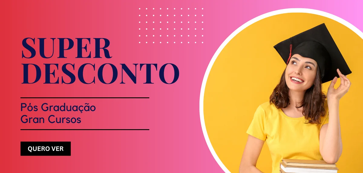 banner sobre o desconto da pós graduação gran cursos