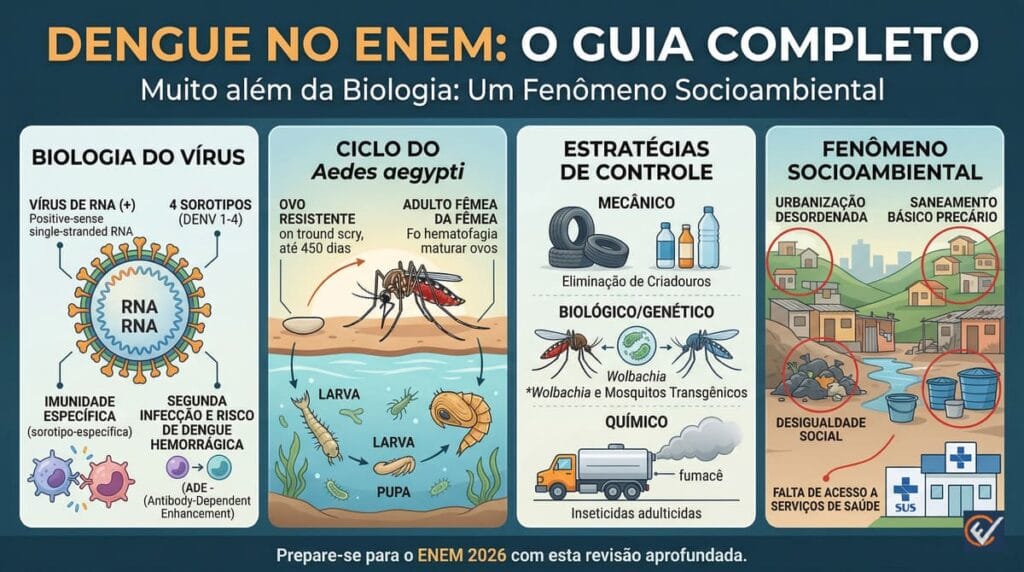 Dengue, Zika e Arboviroses para o ENEM: Biologia, Epidemiologia e Contexto Social 2 Informações sobre dengue e controle.