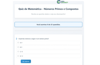 Exercícios sobre Números Primos e Compostos 6º ano