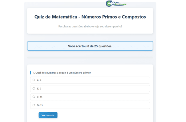 Exercícios sobre Números Primos e Compostos 6º ano 1 Exercícios sobre Números Primos e Compostos 6º ano