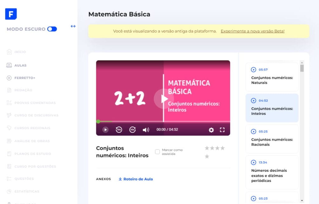 Ferretto Matemática Vale a Pena? O Melhor Curso Online para Destravar a Matemática no ENEM 1 plataforma Ferretto matemática